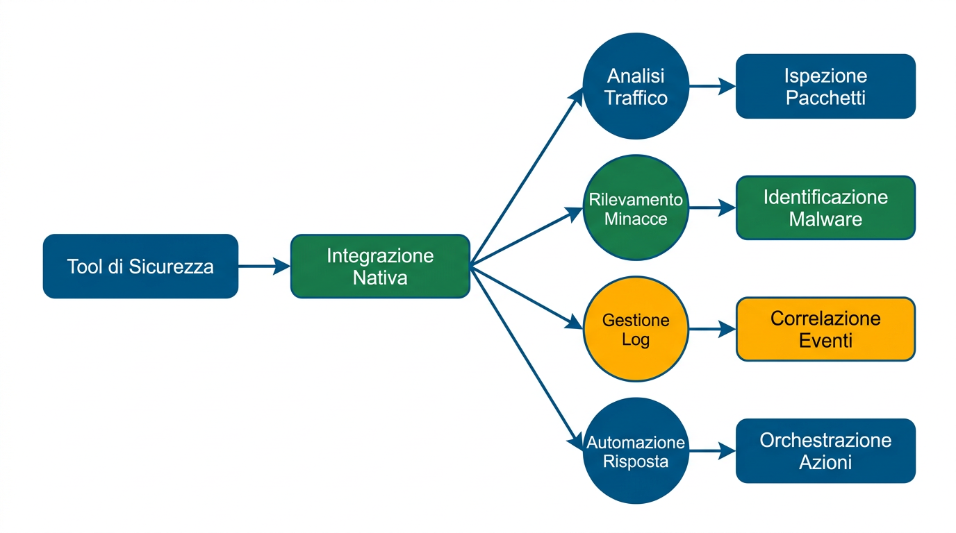 Diagramma: Tool commerciali e open-source integrano queste tecniche nativamente